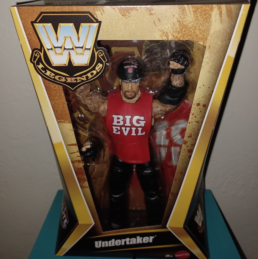 Mattel WWE Legends Undertaker Action Figure - Red and Black